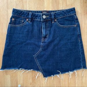 UO denim high waisted skirt